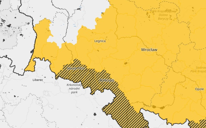 Będzie ślisko. Ostrzeżenia dla części Dolnego Śląska