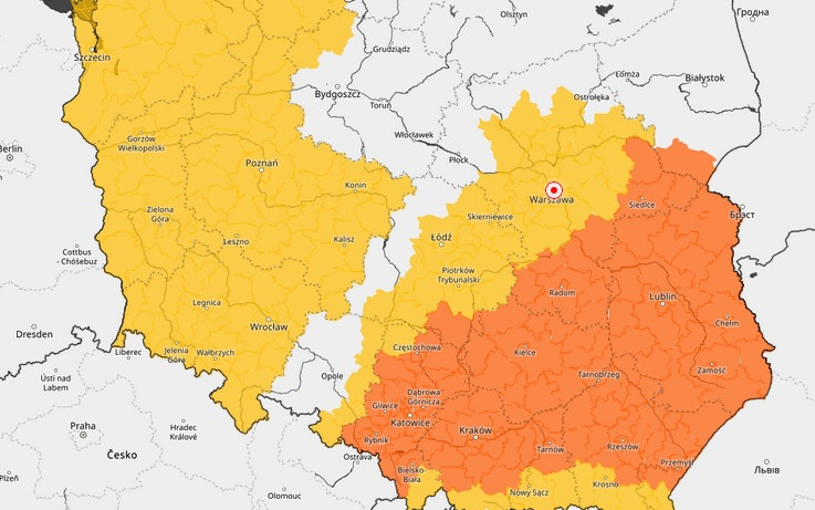 Burze na Dolnym Śląsku. IMGW wydał ostrzeżenia