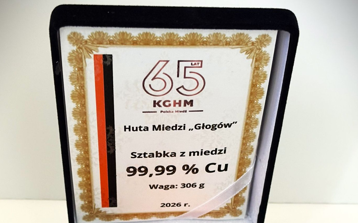 Wyjątkowa sztabka złota z HM Głogów na licytację WOŚP