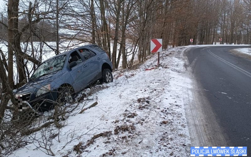 Miała 2,5 promila. Swoją podróż skończyła w przydrożnym rowie