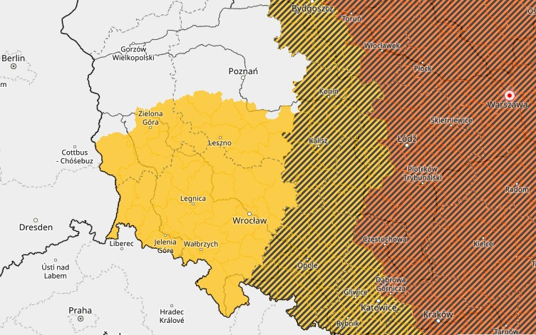Burze i intensywne deszcze. IMGW wydało ostrzeżenia dla Dolnego Śląska
