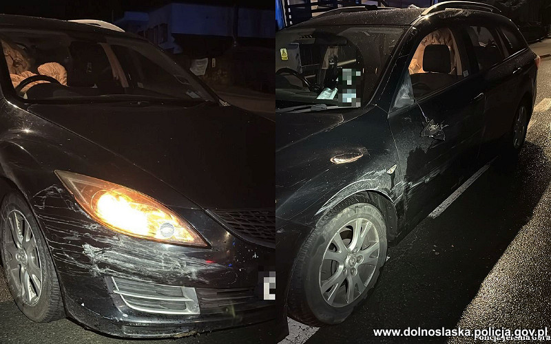 Nie zatrzymał się do policyjnej kontroli i wjechał w… hotel