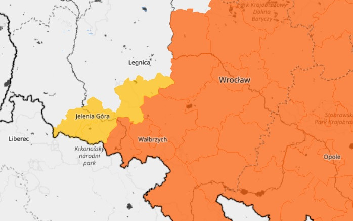 Alerty dla Dolnego Śląska. Upały i burze w części regionu