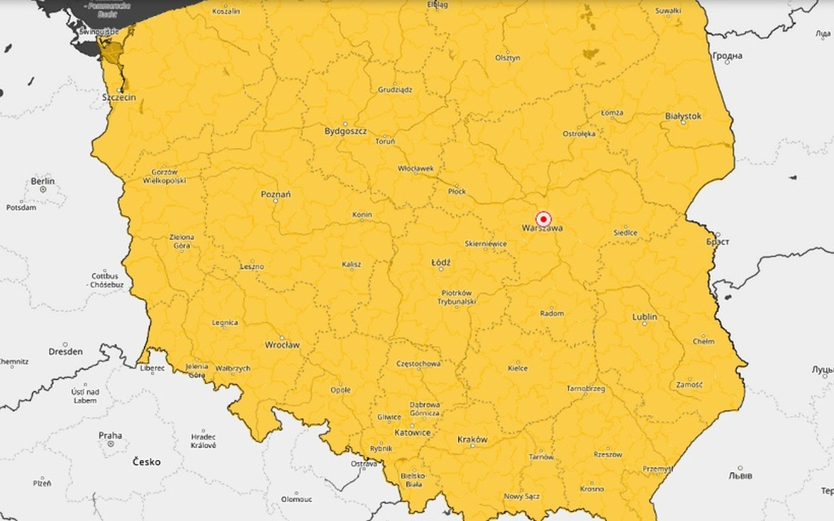 IMGW ostrzega. Przed nami mroźna noc