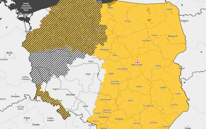 Będzie ślisko. IMGW wydało ostrzeżenia dla południowej części województwa