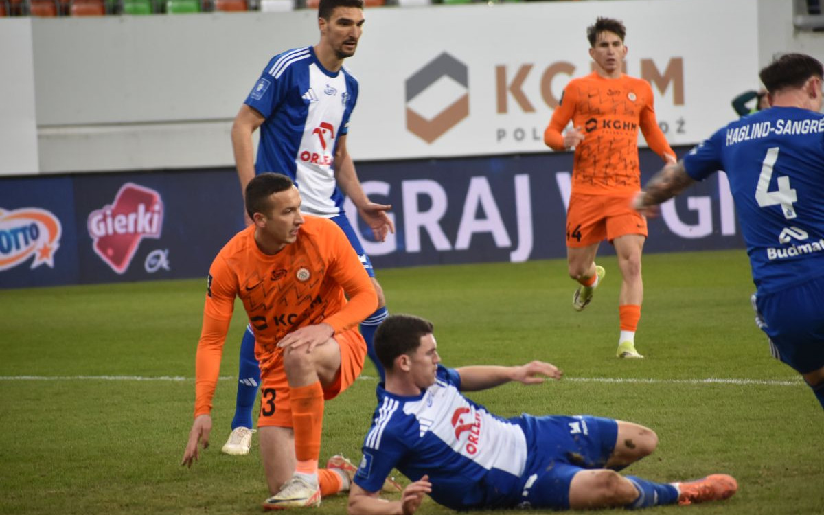 Zagłębie Lubin wciąż łapie kontakt z czubem tabeli