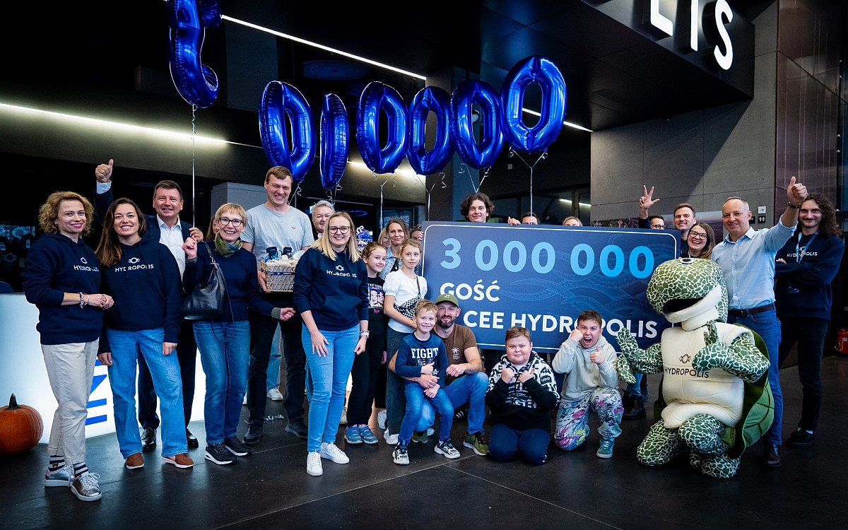Hydropolis we Wrocławiu powitało 3-milionowego gościa