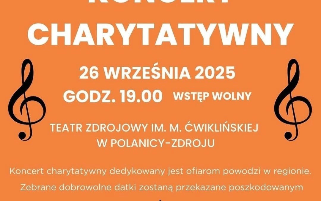 Koncert charytatywny w Teatrze Zdrojowym